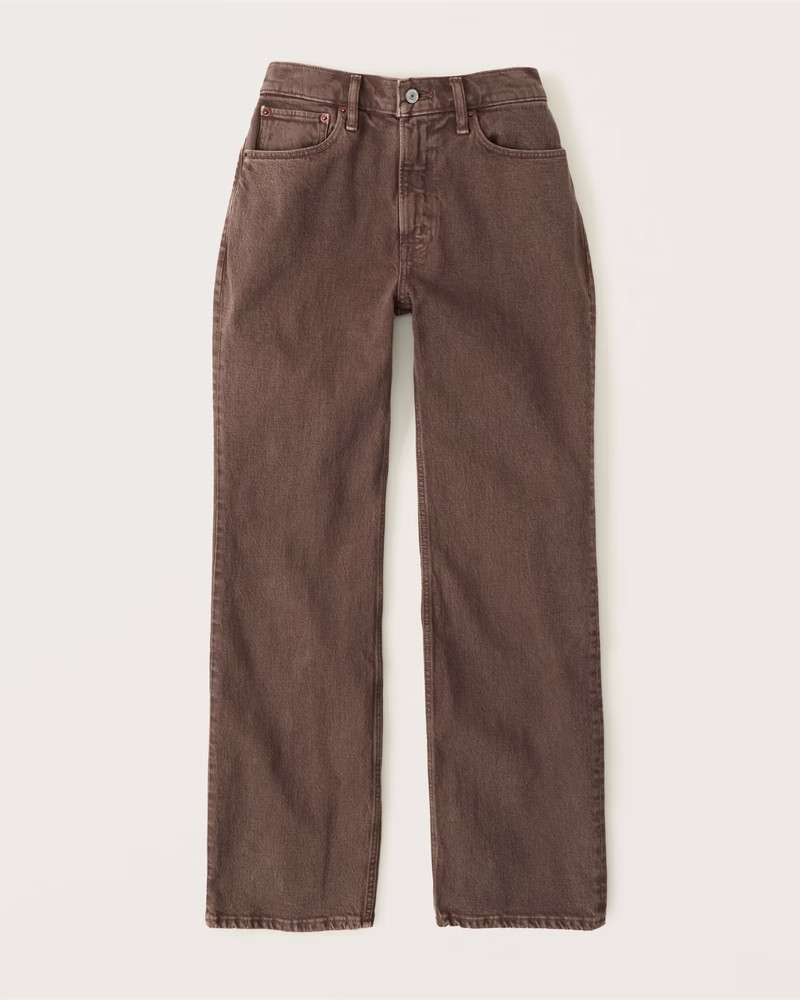 Curve Love High Rise 90s Relaxed Jeans | Abercrombie & Fitch (US)