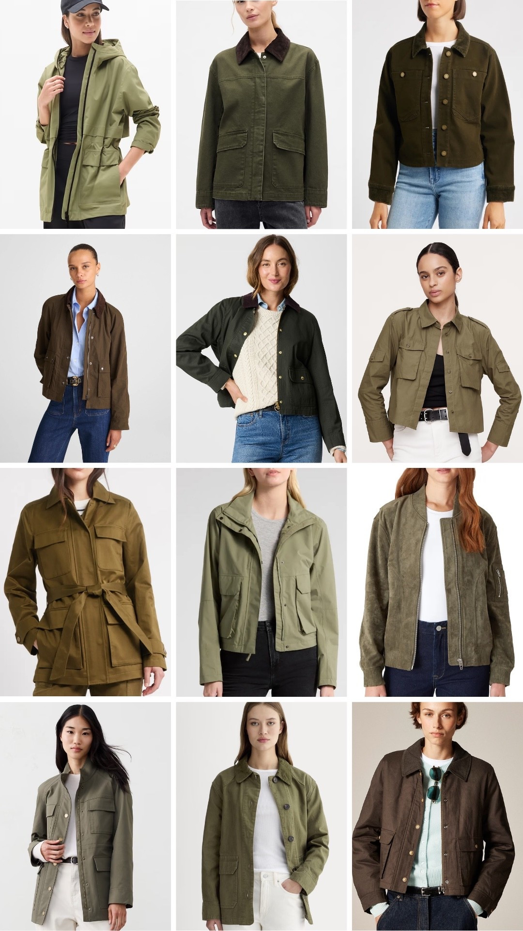 Green utility jacke. Green jacket, barn jacket, corduroy jacket, suede jacket, rain jacket, active jacket, fall jacket, field jacket, wax jacket

True autumn, soft autumn, dark autumn, HOCautumn, house of colour autumn, color analysis

Classic style, casual, capsule, fall style, mom style, ingenue, olive green, safe green, jcrew, madewell, gap, athleta, Nordstrom, Holly Hansen, banana republic, everlane

#LTKMidsize #LTKSeasonal #LTKFindsUnder100