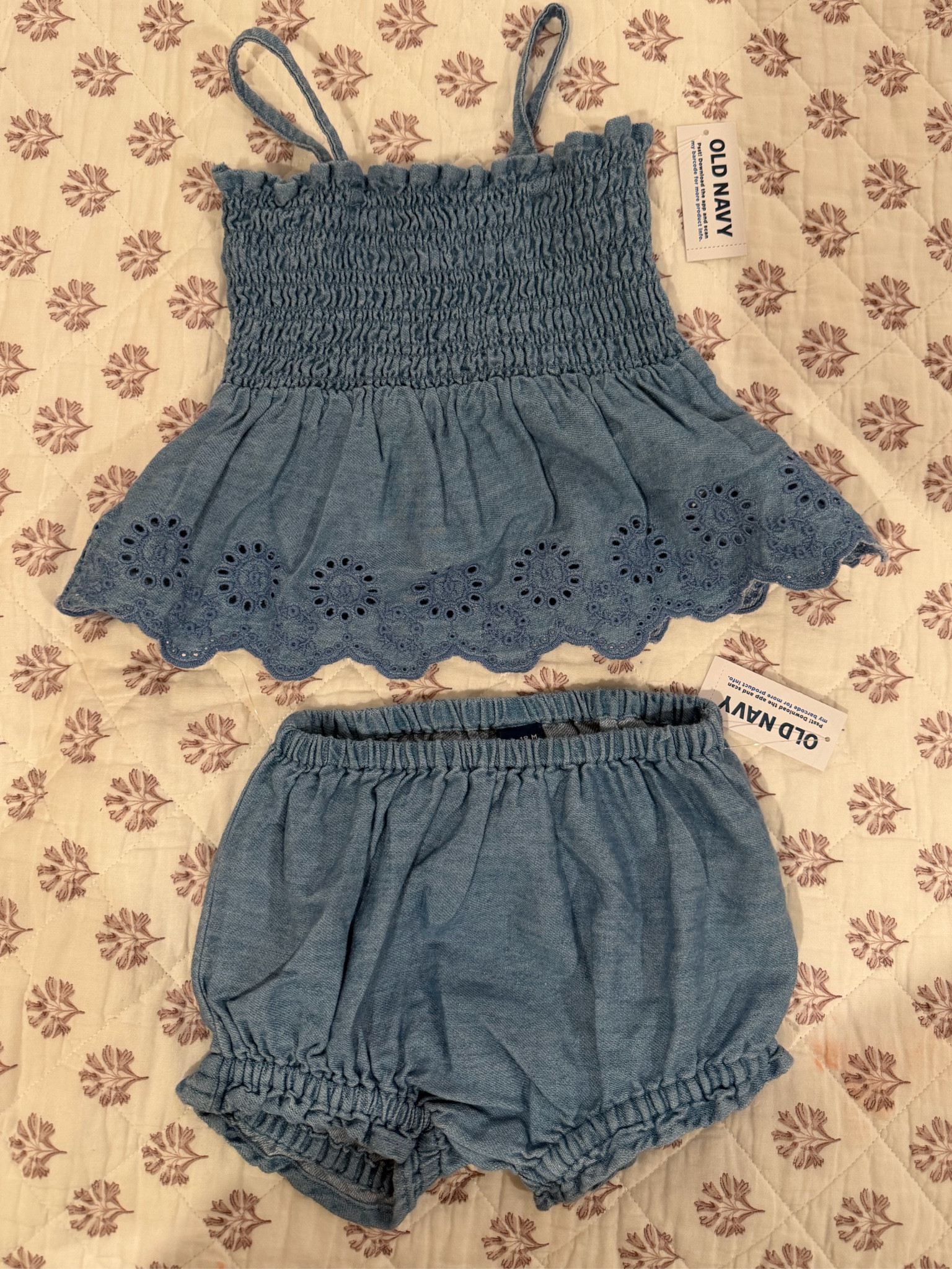 Baby girl denim set🫧