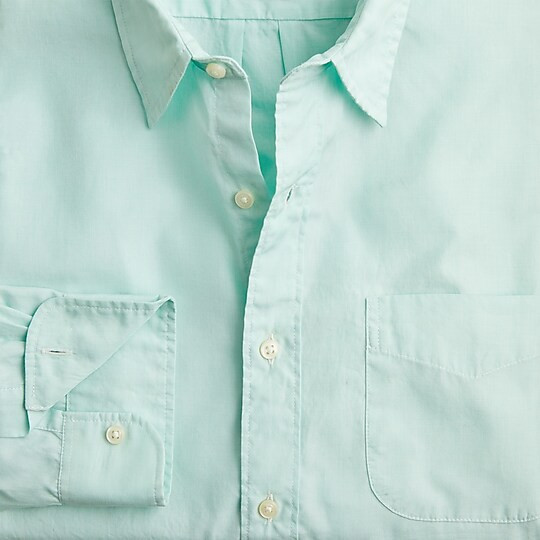 Relaxed Secret Wash cotton poplin shirt | J. Crew US