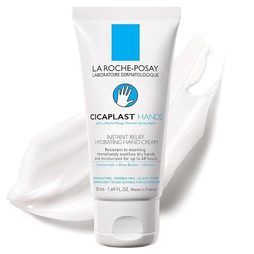 La Roche-Posay Cicaplast Hand Cream, Instant Relief Moisturizing Hand Lotion for Dry Hands, Shea ... | Amazon (US)