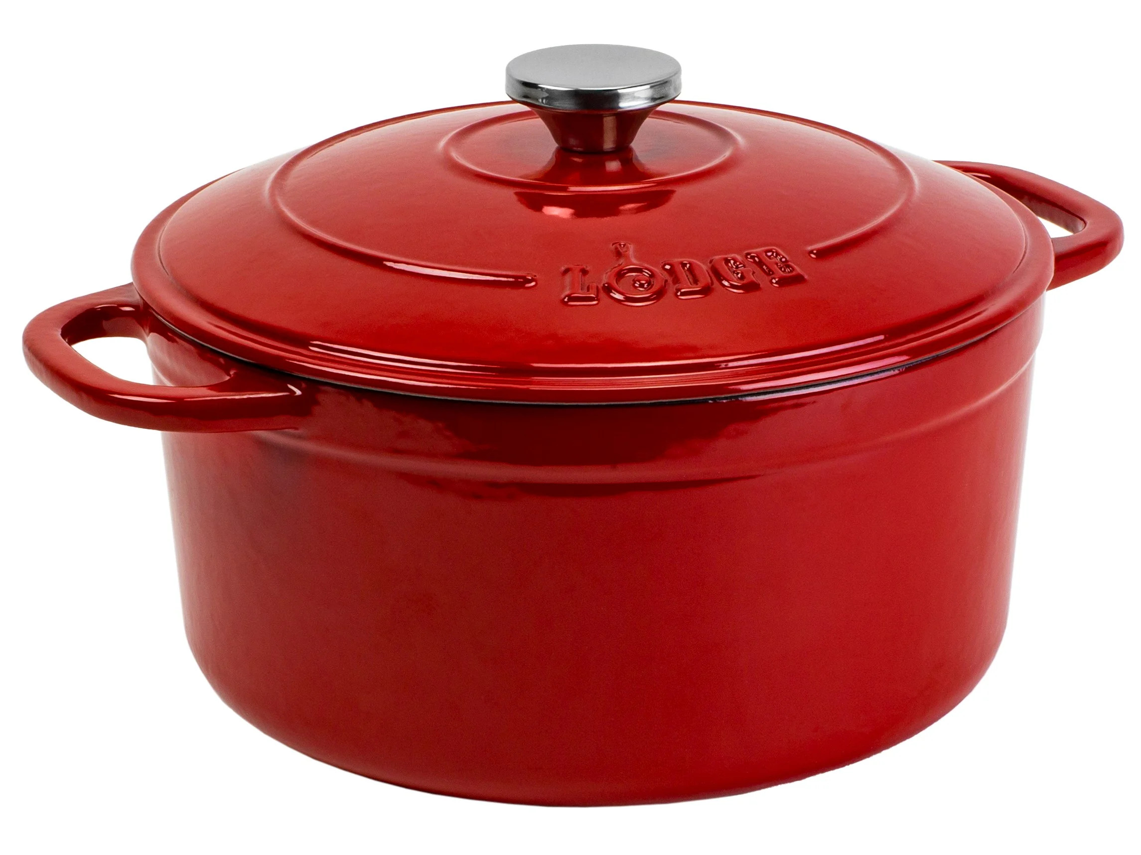 Lodge Enameled Cast Iron 4.0 Quart Dutch Oven, in Red | Walmart (US)