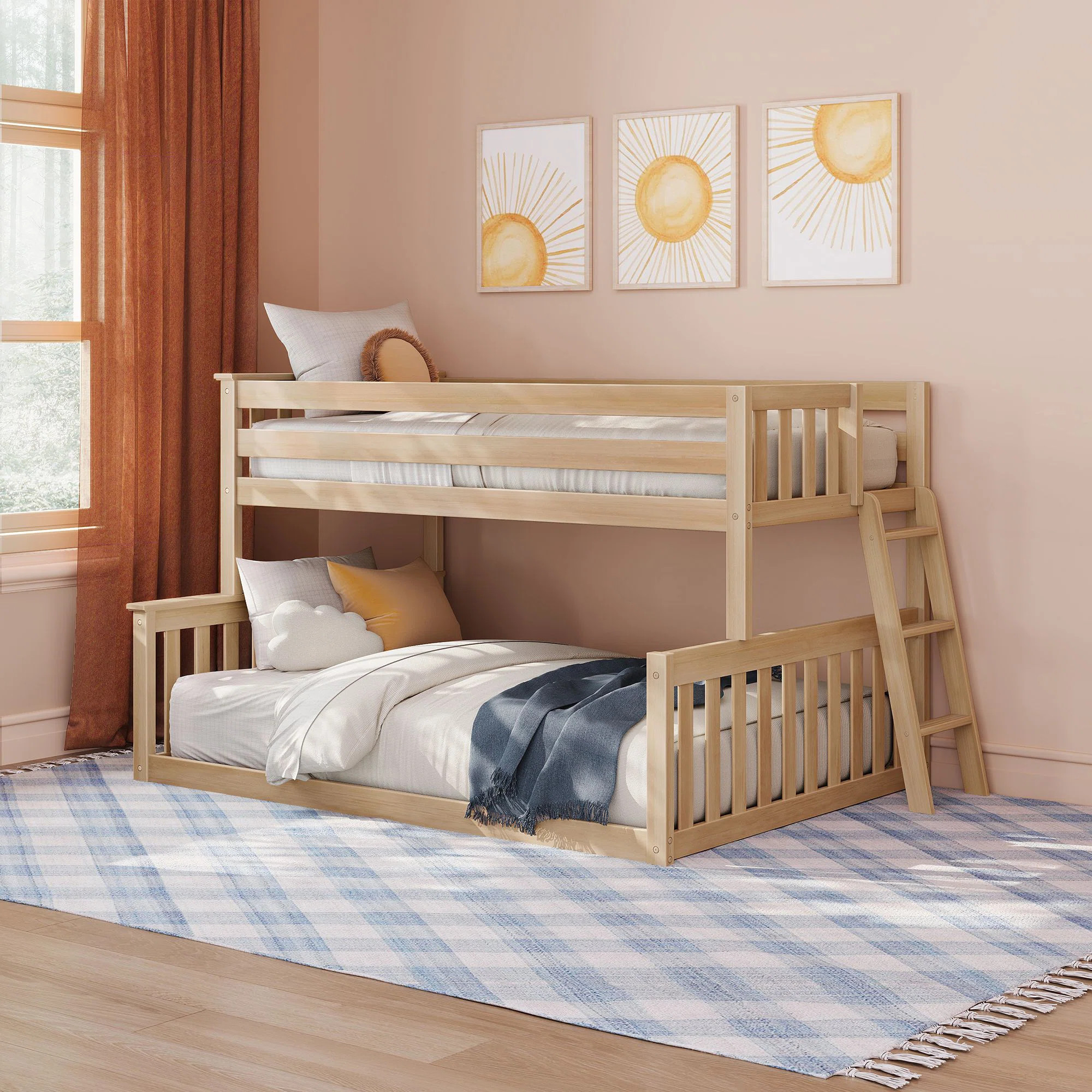 Jameeka Twin Over Full Standard Bunk Bed by Harriet Bee | Wayfair North America