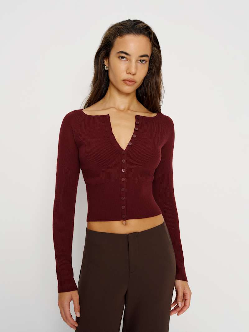 Meadow Regenerative Merino Cardigan | Reformation (Global)