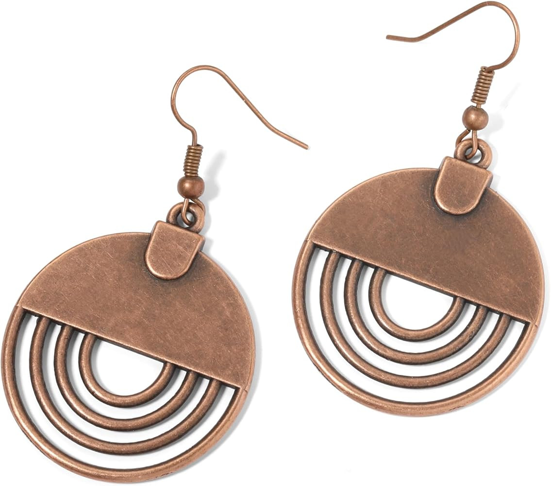 Boho Earrings for Women - Handmade Vintage Carved Dangle Earrings Party Birthday Perfect Stylish ... | Amazon (US)