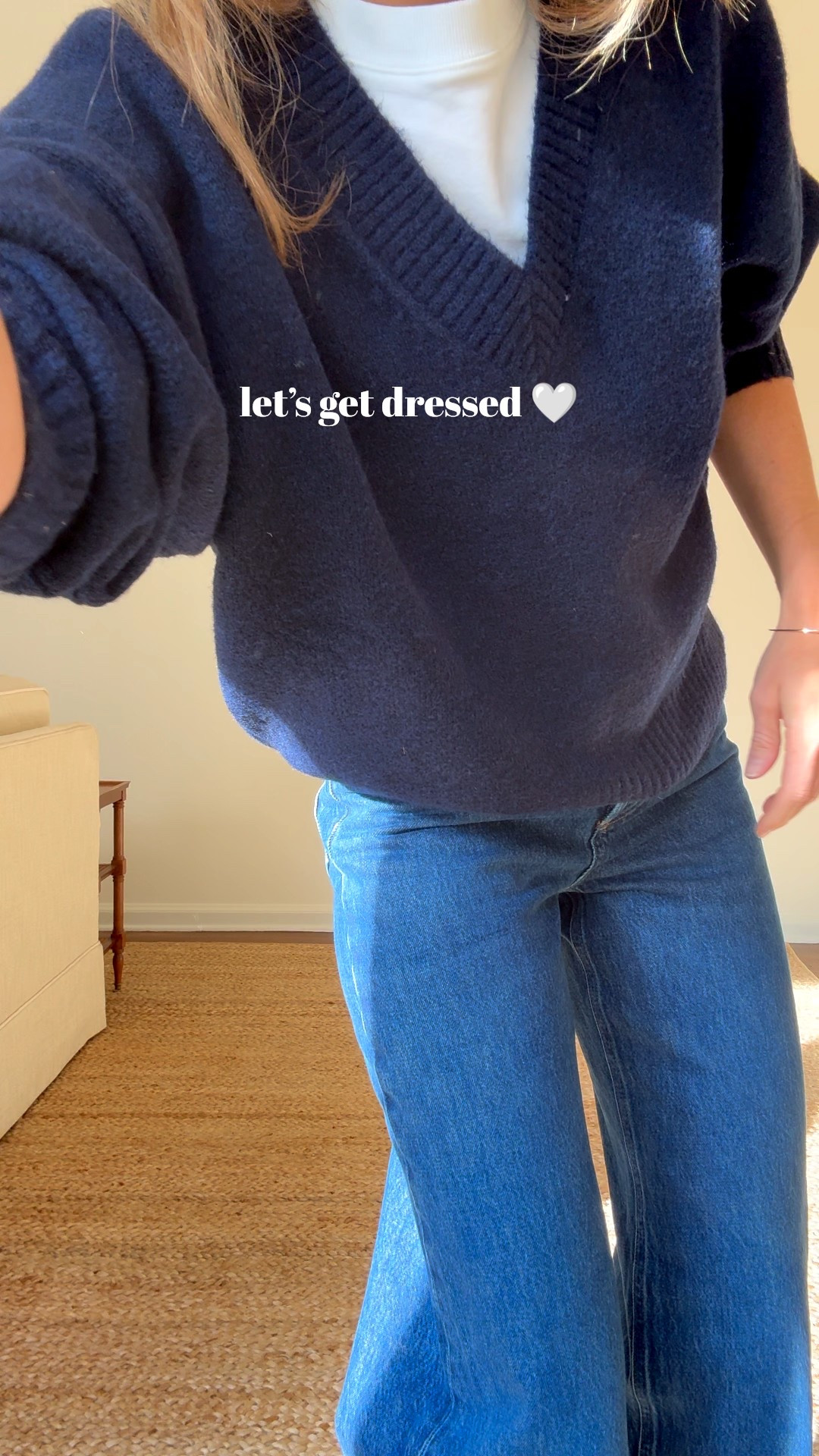 Back in stock! One of my very favorite sweaters that has been sold out is now back. This V neck from Zara is so friendly and so flattering. Love the ribbed trim detail. For less than $60 this is one of the very best values out there across all brands • Such a classic look with the white crew neck tee. This one is from COS. Another great price point $45. Something I would expect to pay more for! If you’re looking for a great layering tee that is also good enough to wear on its own, this is one of my favorites. • New AGOLDE Dame wide leg jeans! Loving this new silhouette from my favorite denim brand. The waist line is so flattering and the wide leg is so perfect for boot season. Can wear these day or night and dressed up or down. Versatility is so key with a premium pair of jeans! Also on sale at Tuckernuck but selling fast! • Margaux Agnes boot is a classic boot that has a slight western flair. Such beautiful leather details, super comfortable, great shape and effortlessly chic •When I roll up the sleeves on my sweater I love to show off some of my favorite bracelets • Amazon earrings and my go-to Ray Ban sunnies. 


Sizing notes:
Jeans sized down 1 to a 24 for a slightly more form fitting waist. Tee and sweater are both small (my true size)

#LTKStyleTip #LTKSaleAlert #LTKFindsUnder50