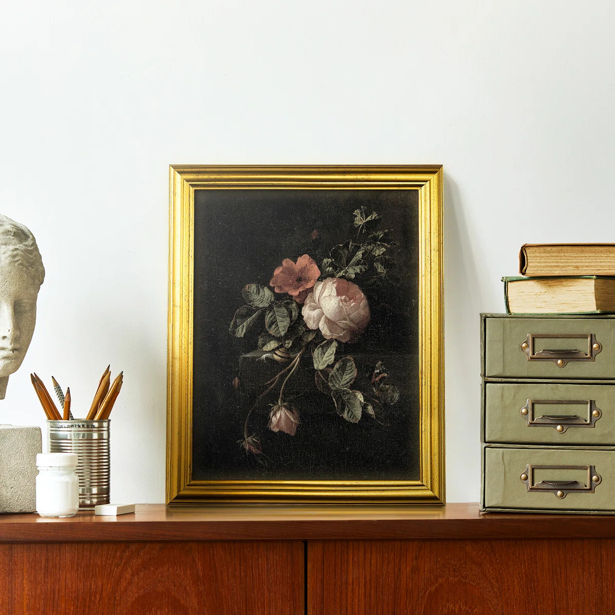 Vintage Floral Print CXII -Framed Print | Wayfair North America