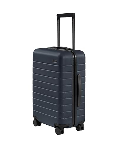 Away Carry-On Luggage - 22-Inch Lightweight Hardside Suitcase with 360° Spinner Wheels, Interior Compression System, TSA-Approved Lock - Navy Blue | Amazon (US)
