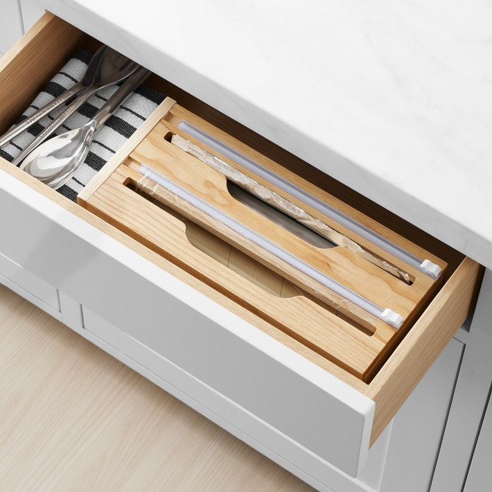 Hold Everything Wrap Dispenser, Ashwood | Williams-Sonoma