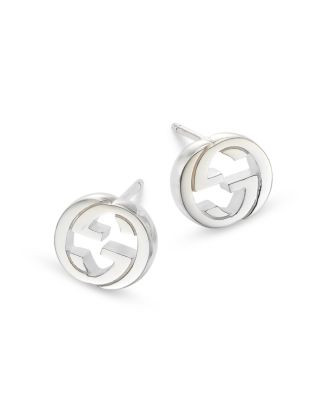 Sterling Silver Interlocking Stud Earrings | Bloomingdale's (US)