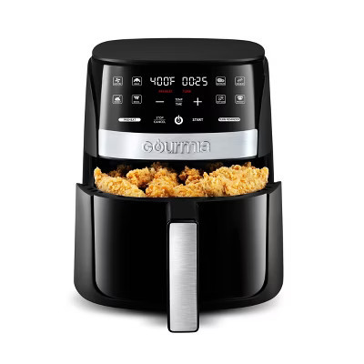 Gourmia 3qt Digital Window Air Fryer with 8 Presets & Guided Cooking: 1200W, Dishwasher-Safe Parts | Target