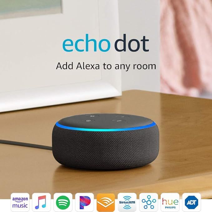 Echo Dot (3rd Gen) - New and improved smart speaker with Alexa - Charcoal | Amazon (US)