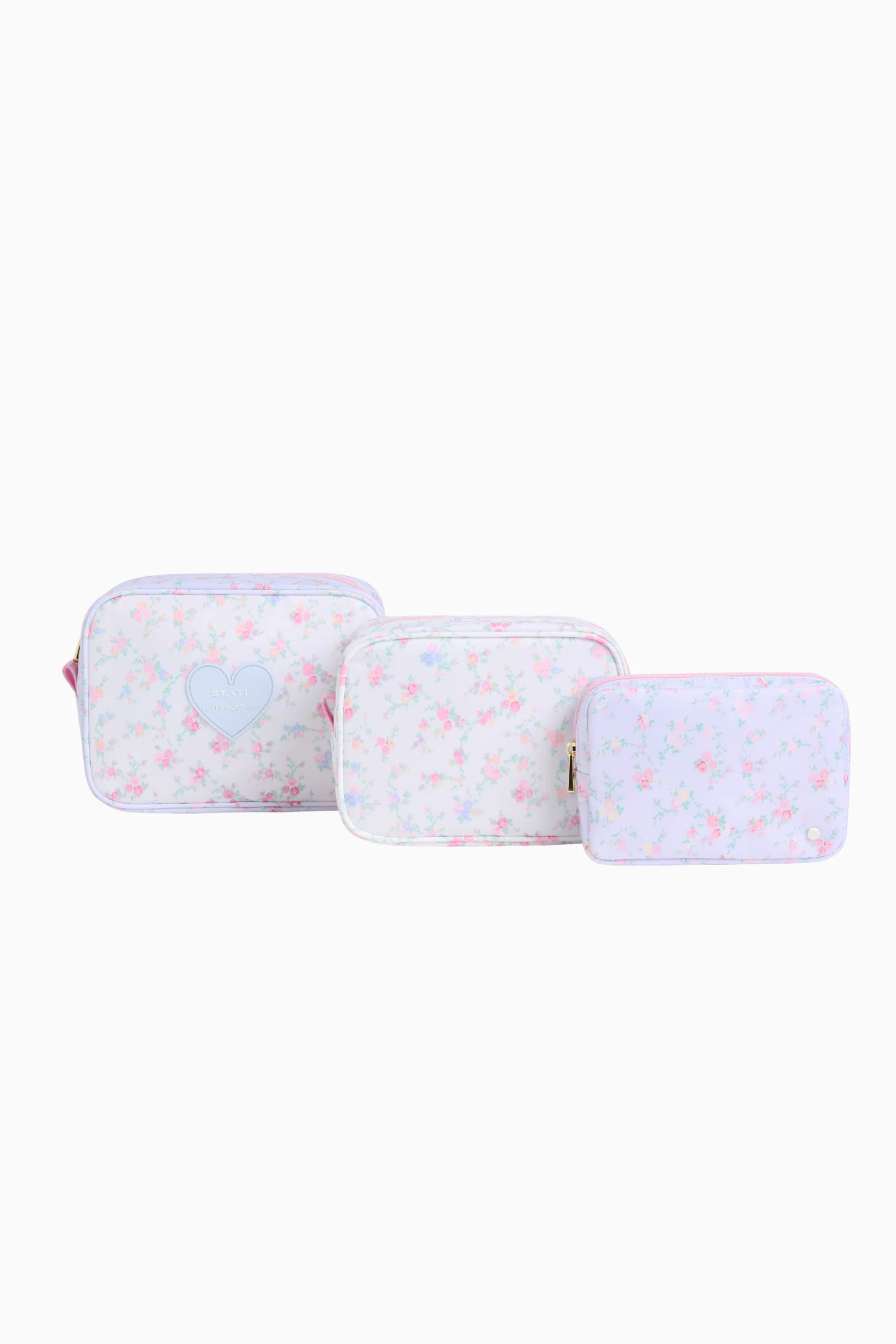 STATE x LoveShackFancy Floral Travel Pouch Set | LoveShackFancy