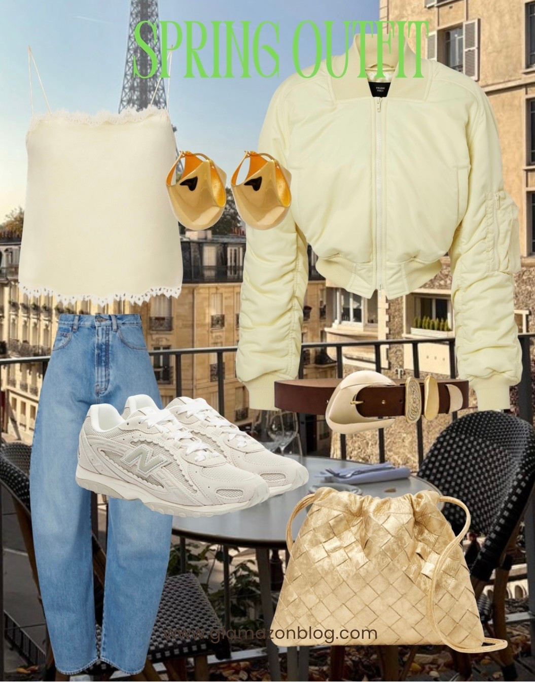 Butter yellow top, butter yellow jacket, new balance shoes, gold bag, Bottega bag. Gold earrings, alaia jeans 

#LTKspring #LTKdatenight #LTKstyletip