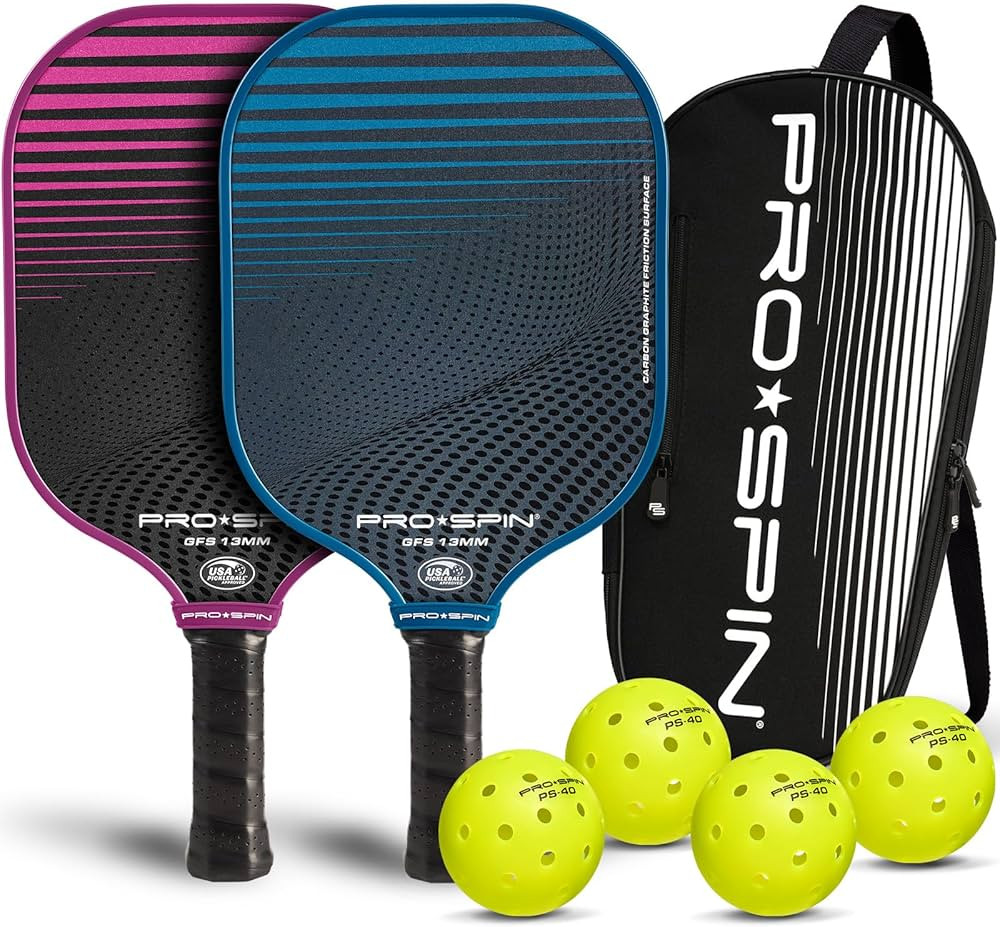 USAPA APPROVED COMPLETE PICKLEBALL SET: This set of 2 graphite paddles is USAPA approved and buil... | Amazon (US)