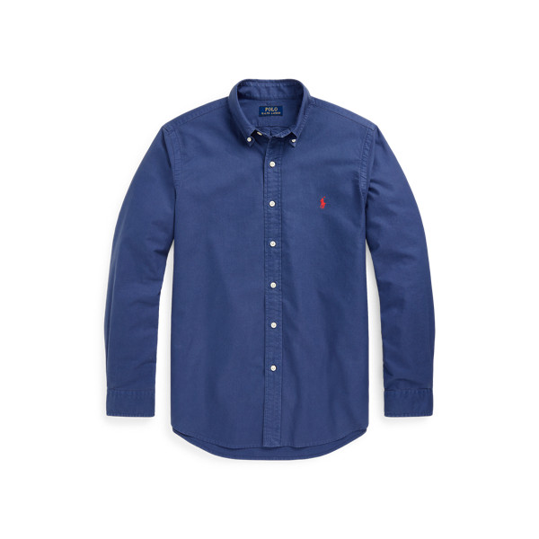 Slim Fit Garment-Dyed Oxford Shirt | Ralph Lauren (UK)