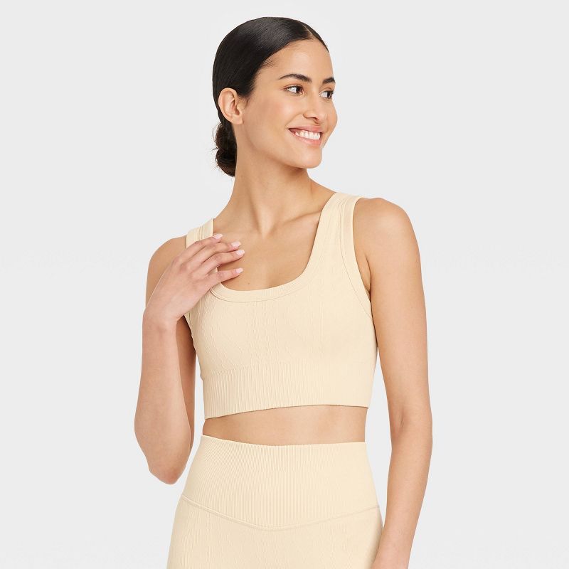 Women's Seamless Cable Knit Bra - JoyLab™ | Target