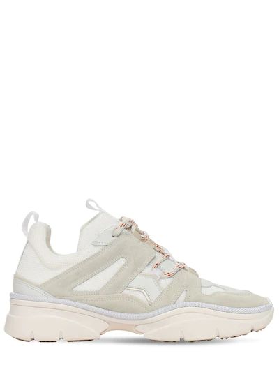 Isabel Marant - 30mm kindsay mesh & suede sneakers - Off White | Luisaviaroma | Luisaviaroma