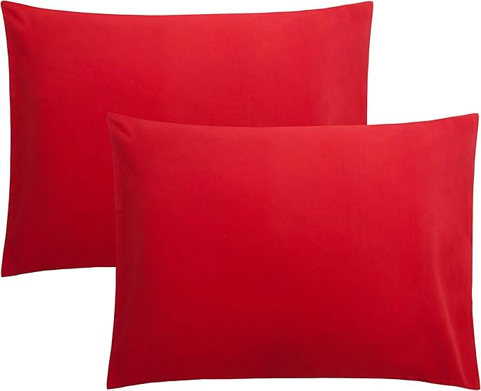 FLXXIE Microfiber Pillow Cases Standard Size, Soft Pillowcases with Envelope Closure, Wrinkle, St... | Amazon (US)