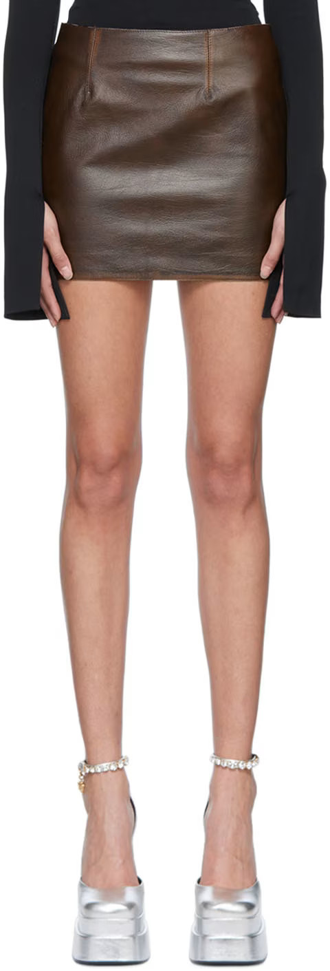Brown Haile Miniskirt | SSENSE