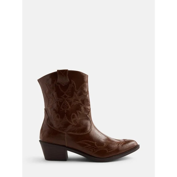 No Boundaries Women’s Cowboy Booties | Walmart (US)