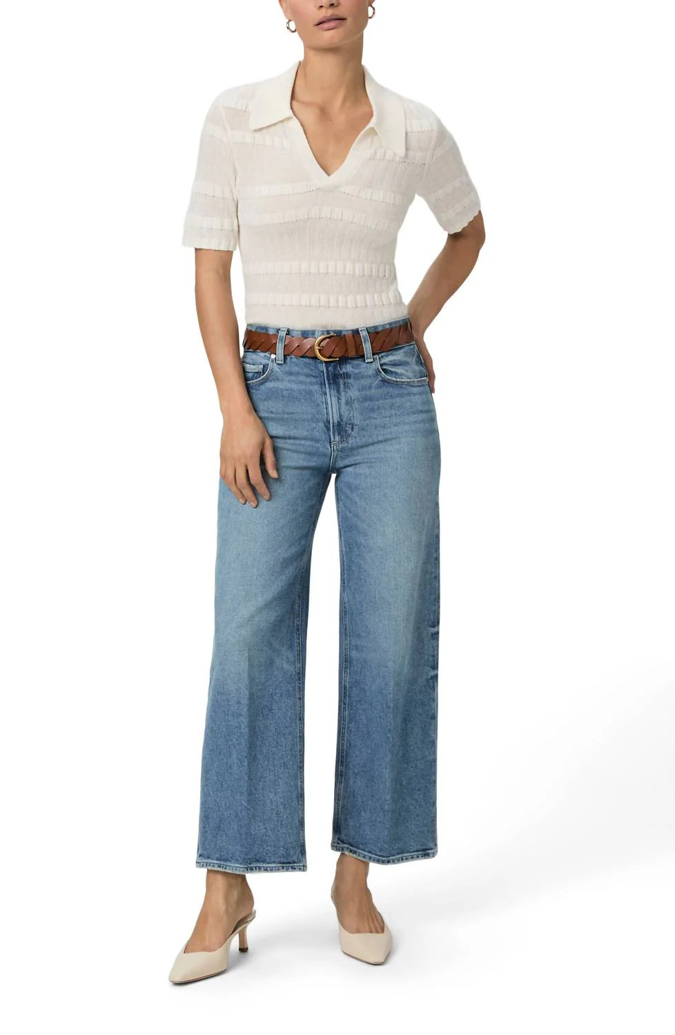 Sasha High Waist Ankle Wide Leg Jeans In Zibeth | Shop Simon