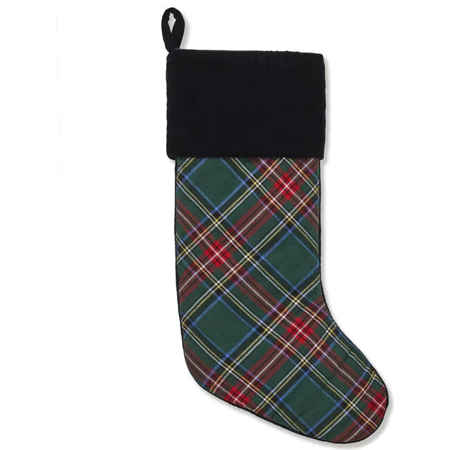 Petite Plume | Kensington Tartan Stocking (Green) | Maisonette | Maisonette