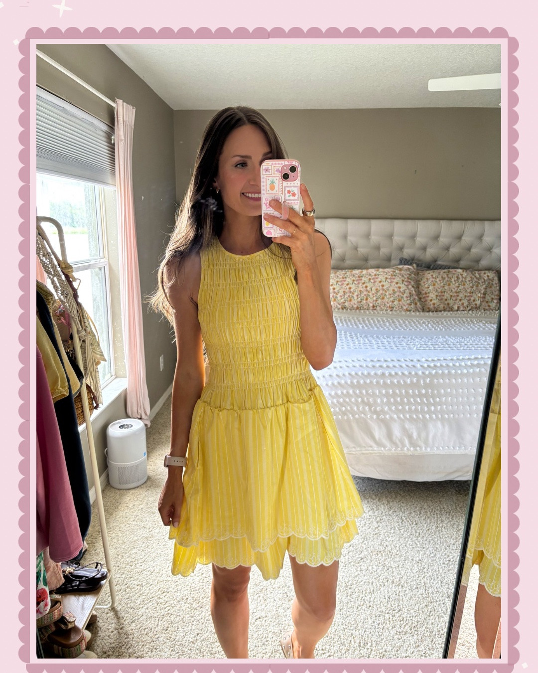 This adorable yellow dress is on clearance right now!! I got so many compliments on it when I wore it the other day! It’s cute and comfy! It has pockets, the top is super stretchy and it has cute little details like the scalloped trim!

**sizing:
I’m wearing an xs! It fits a little big in my opinion though! I feel like I could’ve sized down one. 

#walmartdress #walmartfinds #walmartbestseller

#LTKootd
