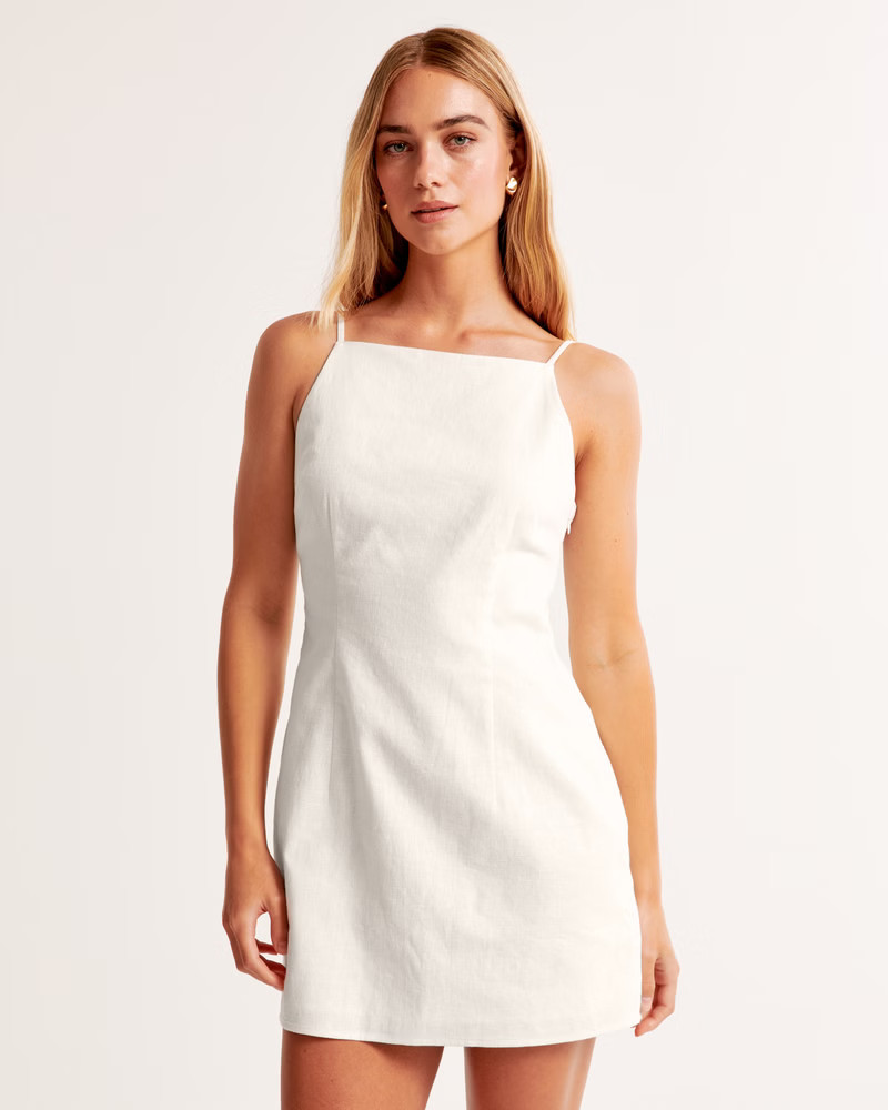 Women's High-Neck Strappy Mini Dress | Women's Dresses & Jumpsuits | Abercrombie.com | Abercrombie & Fitch (US)