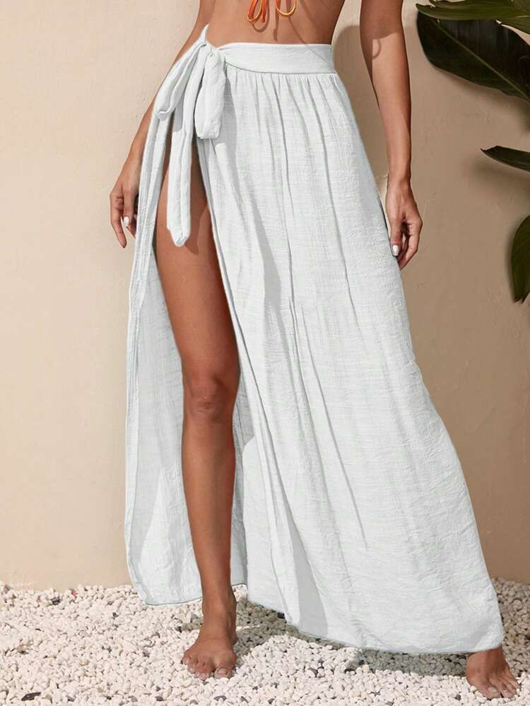 $7.49        
    (1000+)
        
      Knot Waist Cover Up Skirt
           $7.12   
      Join... | SHEIN