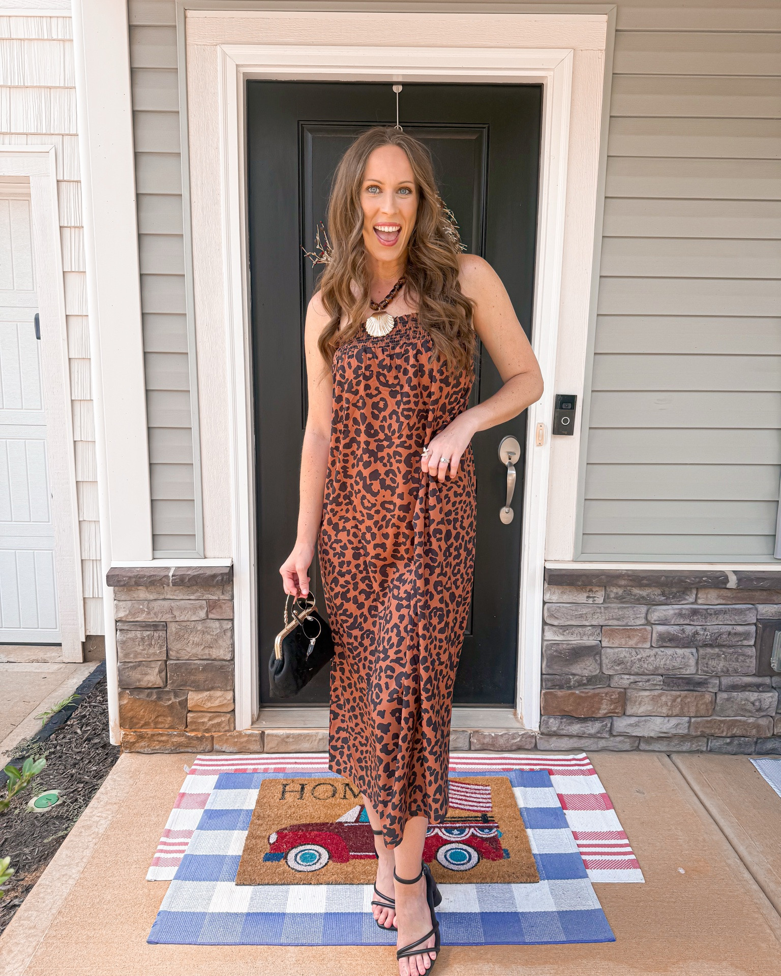 Summer to fall outfit idea 🤎🤎

Leopard dress, wedding guest dress, high heels, butterfly purse, butterfly ring, Amazon fashion

#LTKootd #LTKgrwm #LTKWedding