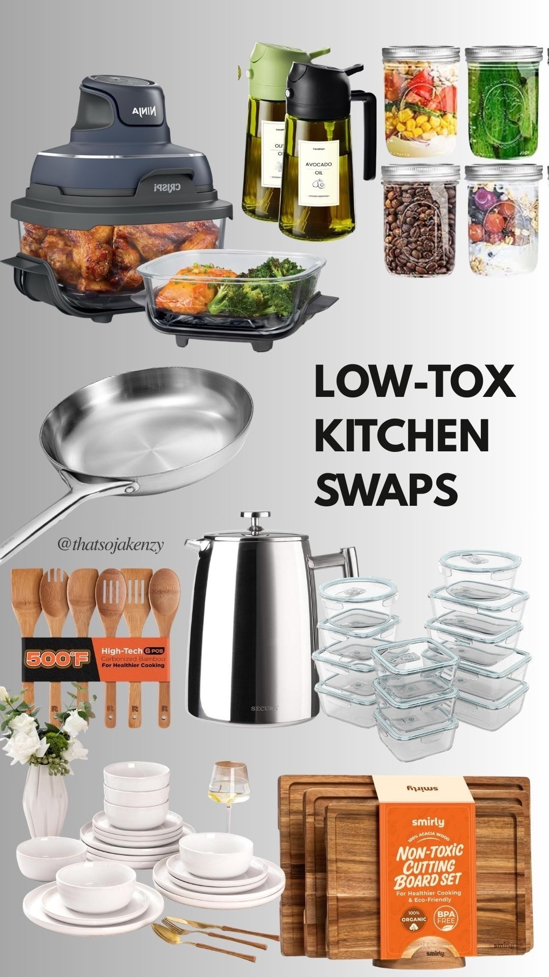 We’re not perfect, but we’ve slowly swapped plastic out of our kitchen where we can. These are the pieces we truly use and love. (Ceramic, wood, glass, & stainless steel)

#LTKU #LTKHome #LTKfoodie