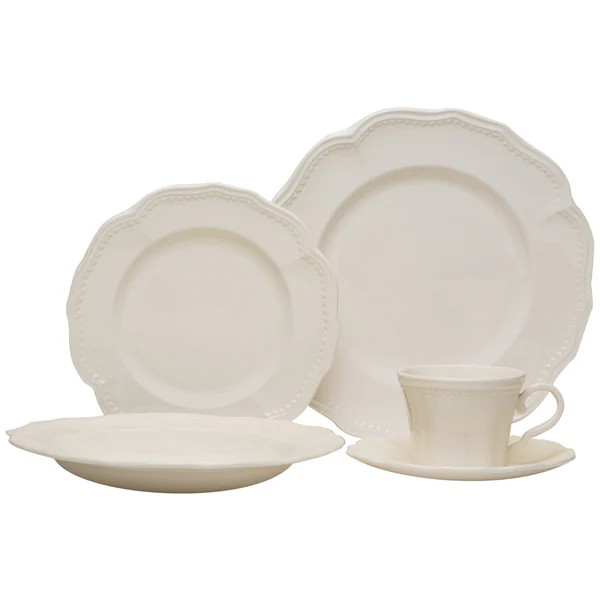 Red Vanilla 20-piece Classic White Dinnerware Set | Bed Bath & Beyond