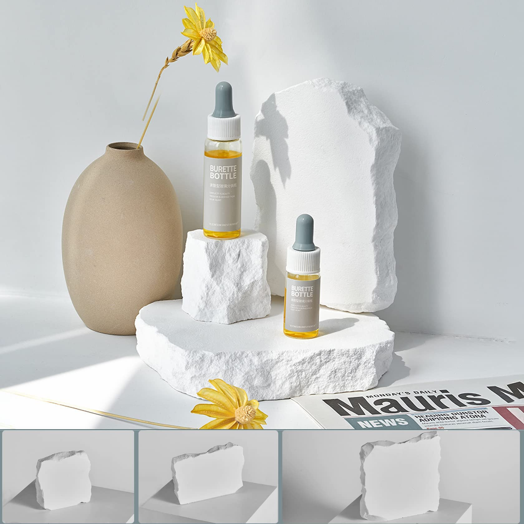 3PCS Original Design Product Photography Background Props Waterproof Hard Aromatherapy Gypsum Cub... | Amazon (US)