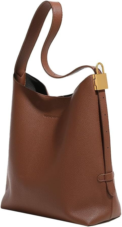Leather Hobo bag for Women Vegan Leather Bucket Bag Shoulder bag Slouchy Hobo Purses and Handbags... | Walmart (US)