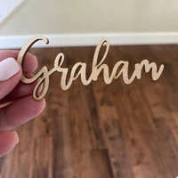 Place Cards for Wedding Birthday Laser Cut Names Wooden Name - Etsy | Etsy (US)