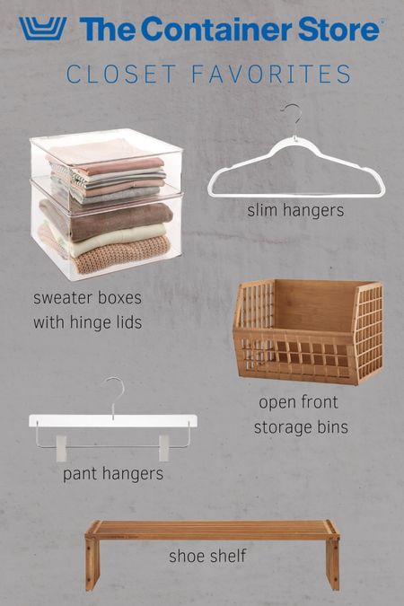 Slim hangers and sweater boxes make a world of difference when organizing your closet. They help save space and create a functional system. 

#LTKfamily #LTKunder50 #LTKhome