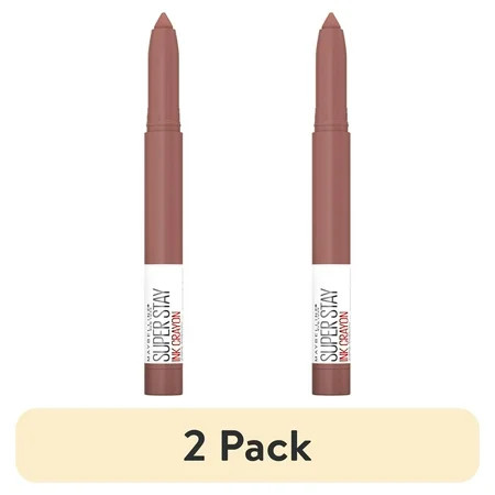 (2 pack) Maybelline SuperStay Ink Crayon Lipstick Matte Longwear Lipstick Makeup Trust Your Gut 0.04 oz. | Walmart (US)