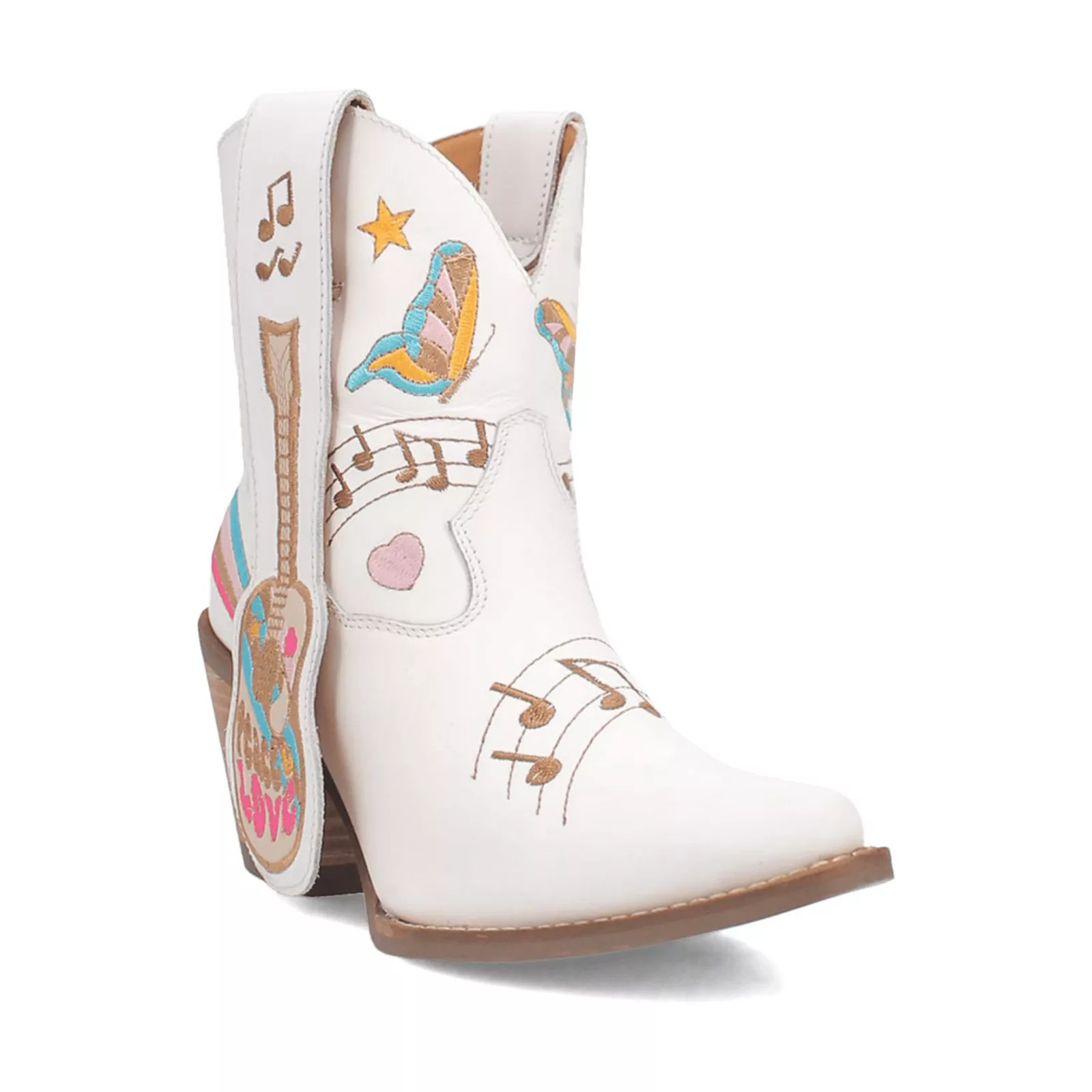 Dingo Melody Women's Leather Ankle Boots, Size: 9.5, White | Kohl's