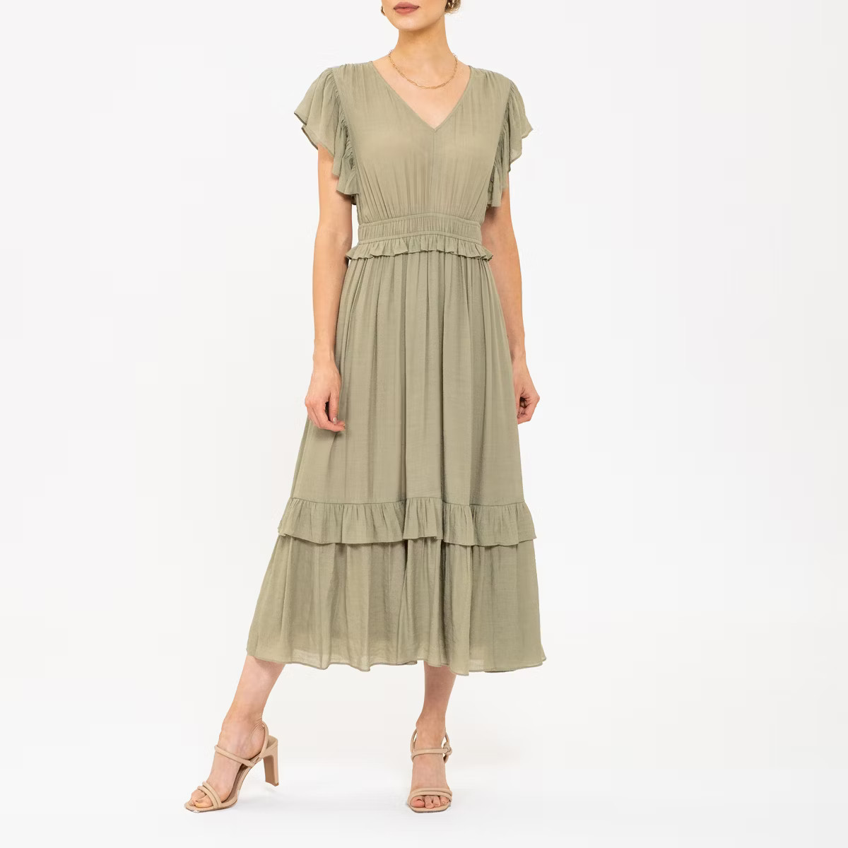 August Sky Women's Empire Waist Midi Dress | Target