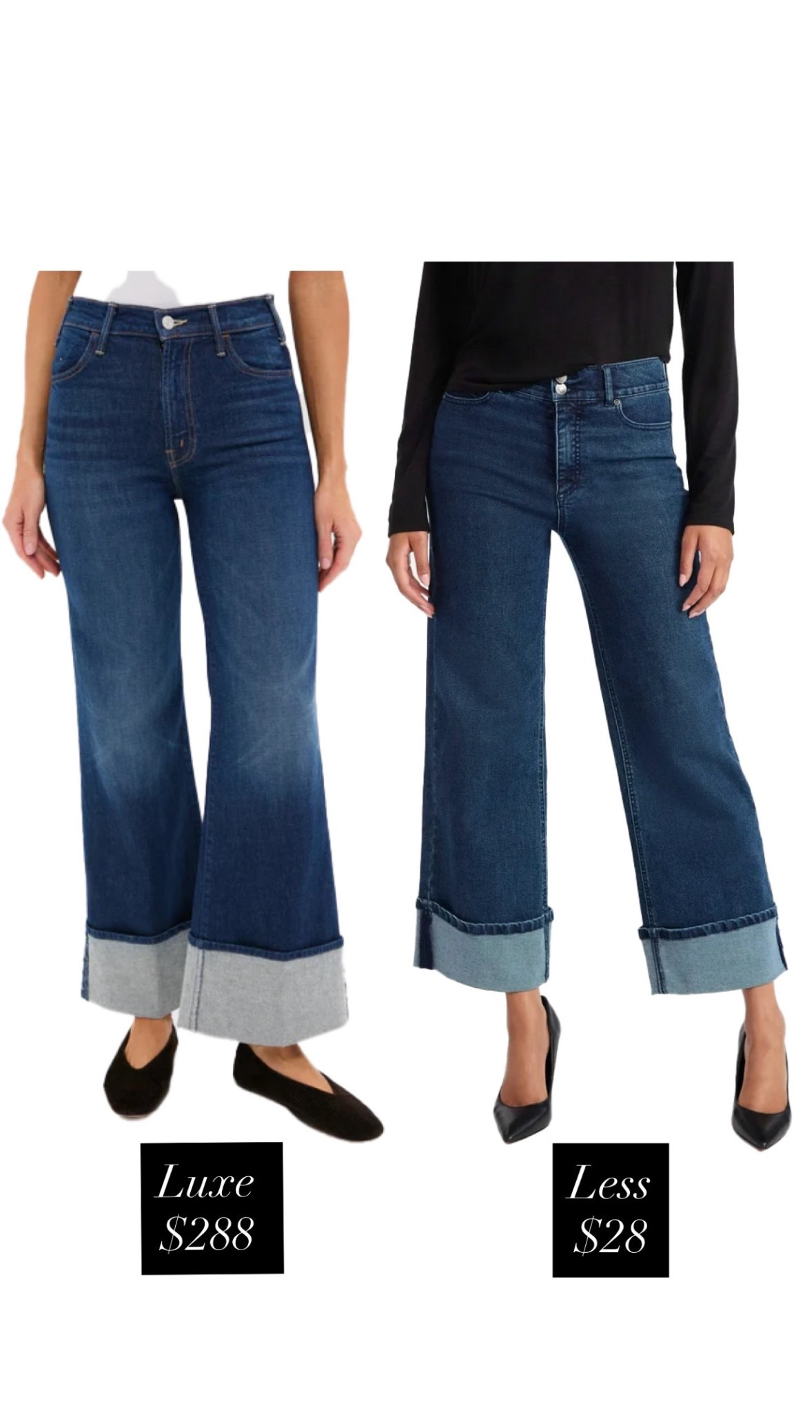 Luxe vs less jeans 

#LTKCyberWeek #LTKGiftGuide #LTKHoliday