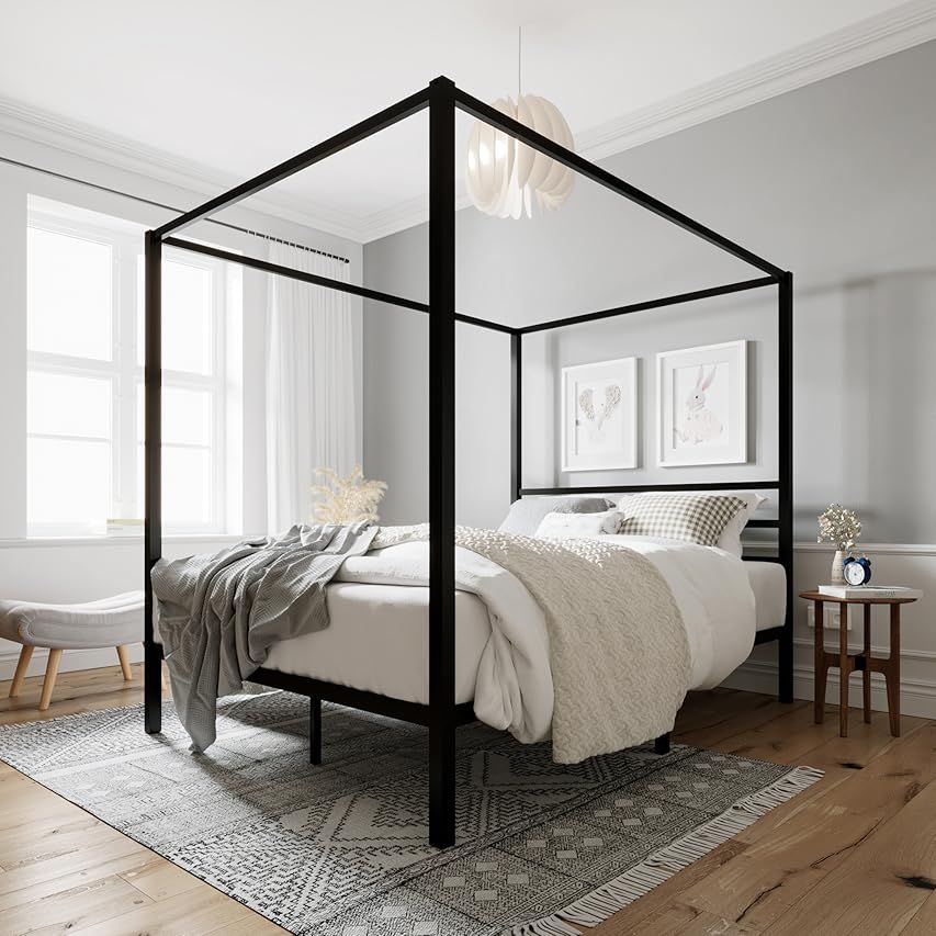 Canopy Bed, Black Canopy Bedroom, Canopy Bedroom | Amazon (US)