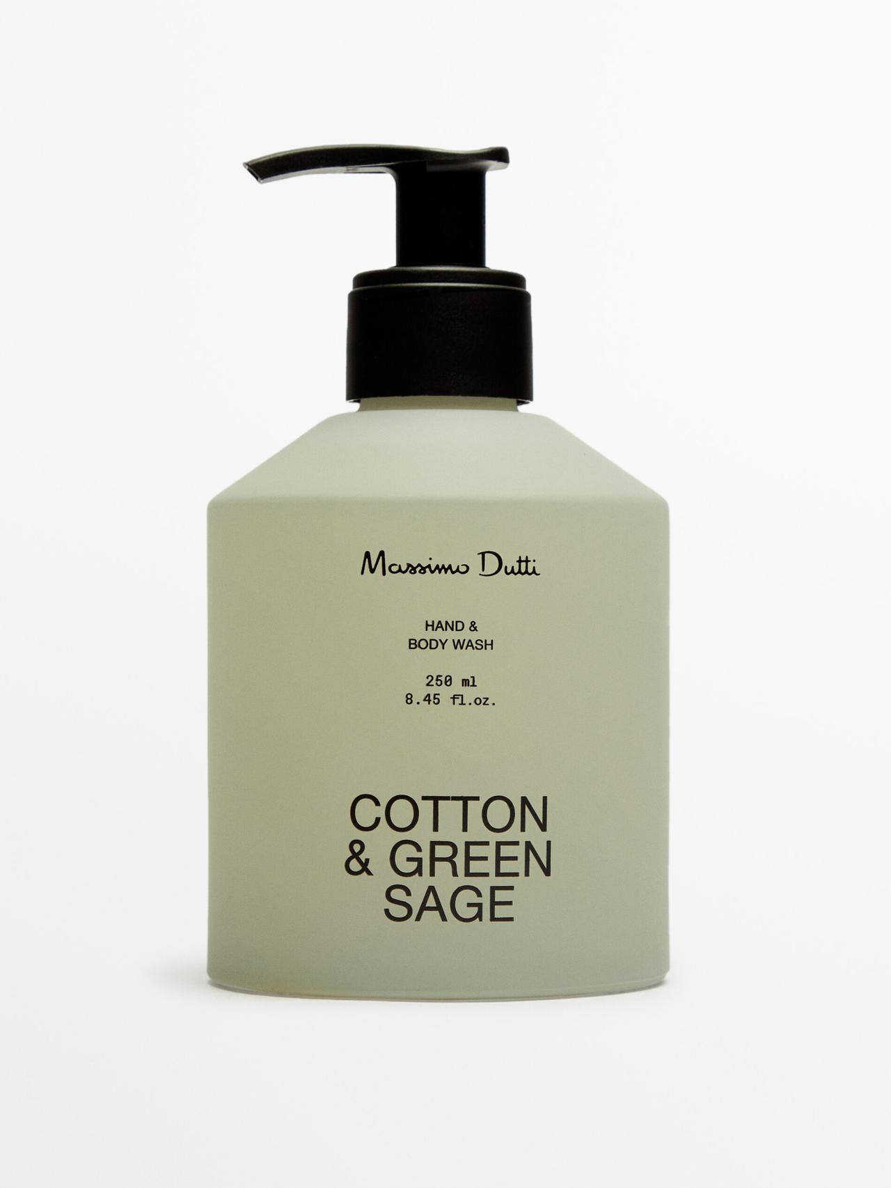 (250 ml) Cotton & Green Sage hand and body wash | Massimo Dutti US