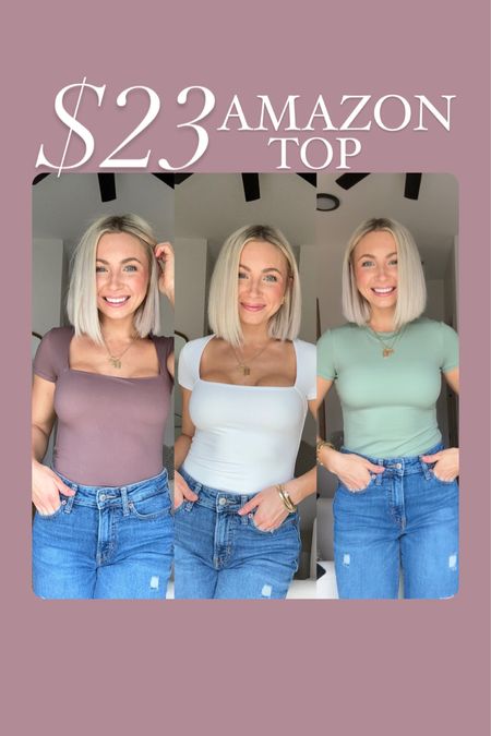 $23 amazon top — size small! Comes in a lot of colors & fits so well! 

#LTKSeasonal #LTKfindsunder50
