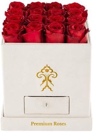 Premium Roses, Wedding Bouquets for Bride, White Roses, Wedding Flowers, Fresh cut Flowers for We... | Amazon (US)