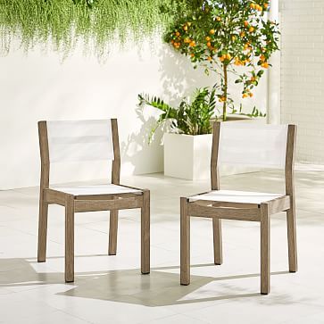 Portside Outdoor Textilene Dining Chair | West Elm (US)