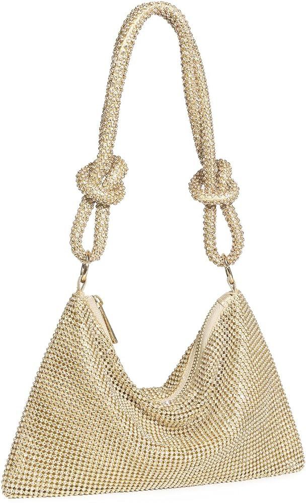 YUWITA Rhinestone Purse for Women Evening Bag Glitter Sparkly Mini Handbags | Amazon (US)