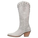 Dingo Boots Women's Talkin' Rodeo Fashion Boot, Off White, 10 | Amazon (US)