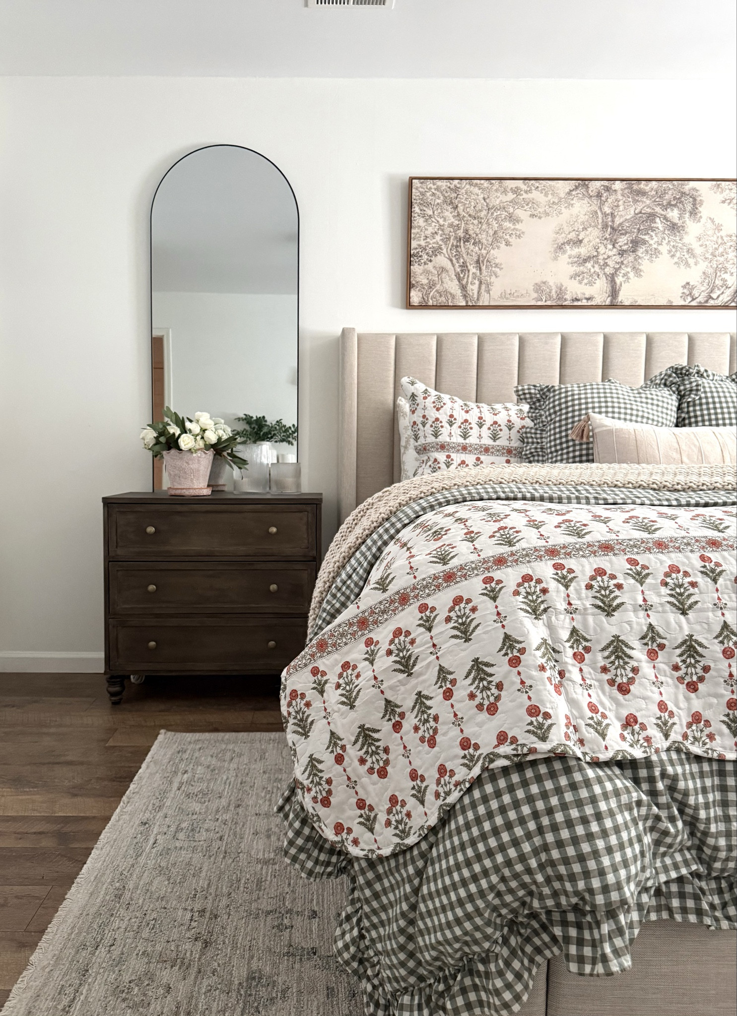 Bedroom views with my “new” refinished nightstands 

#LTKSeasonal #LTKHome