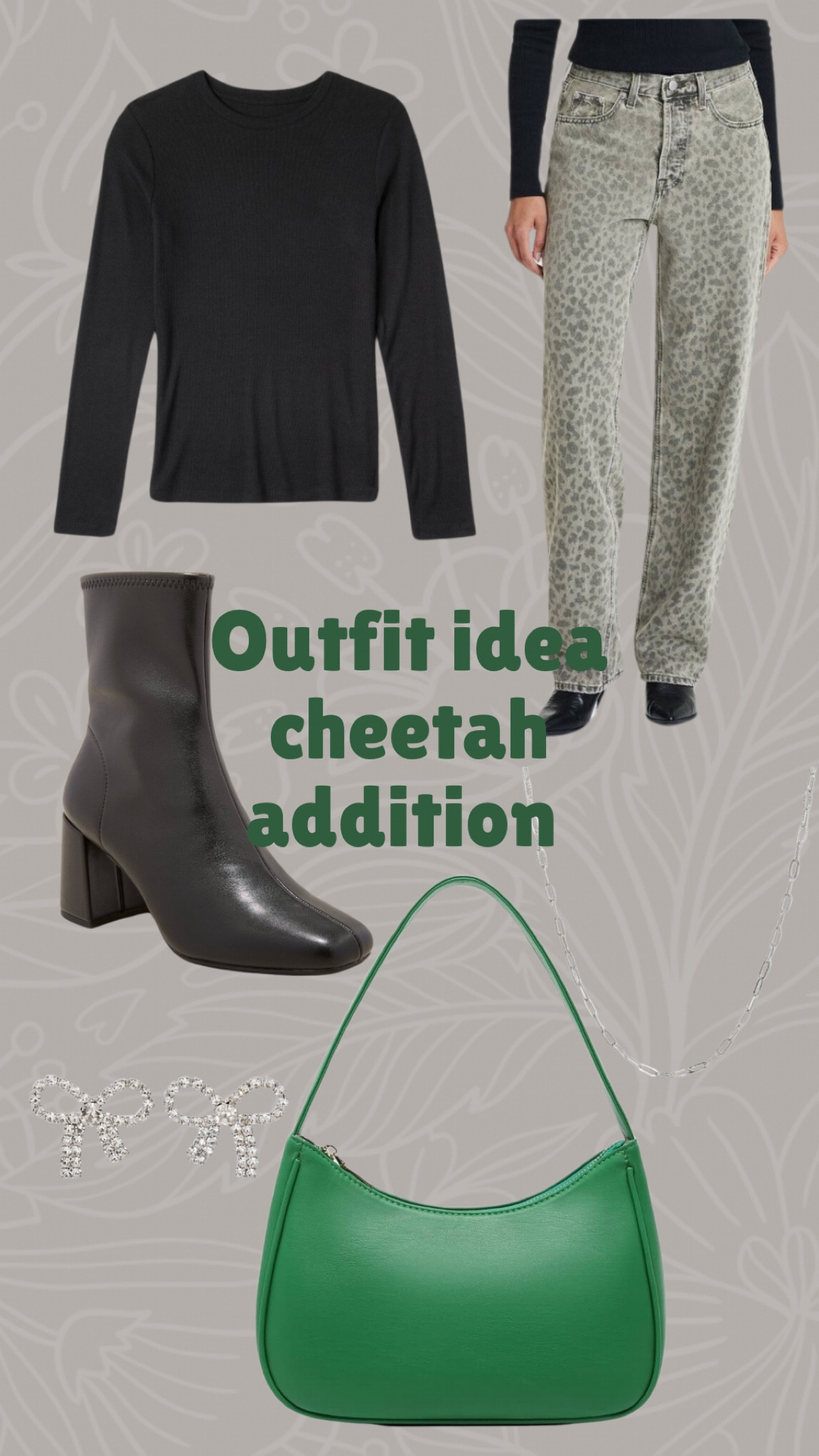 Outfit idea- cheetah addition 🐆🖤💚

#LTKParties #LTKFindsUnder50 #LTKStyleTip